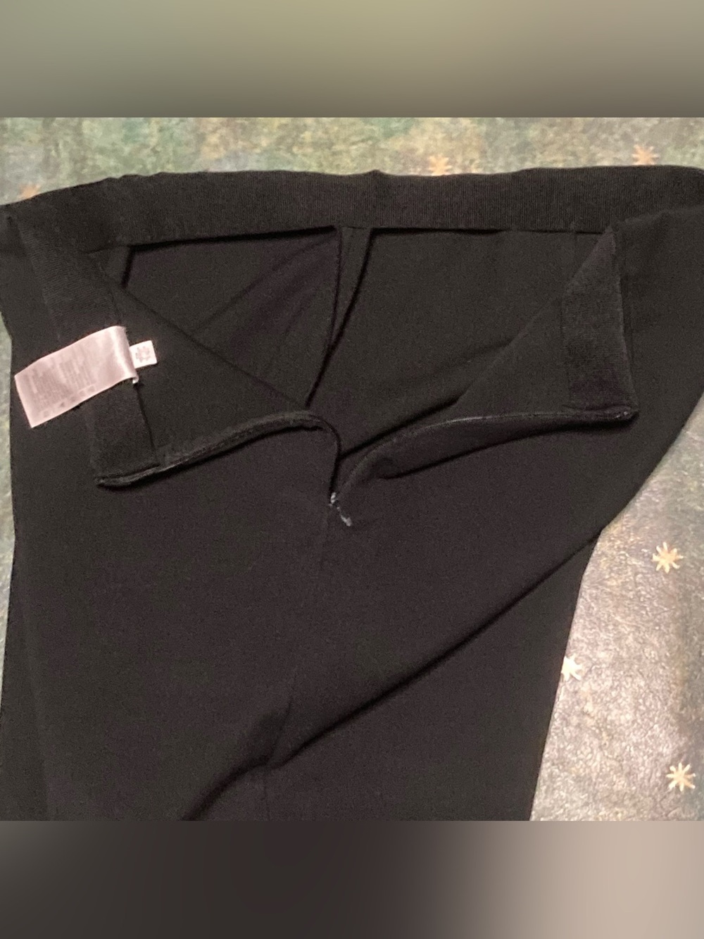 Vince Black Crop Flare Pant Sz L, Stretch Italian Cotton Blend, Mid-Rise Pants - Picture 5 of 6